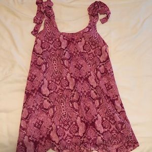 Buddy love pink snake skin dress